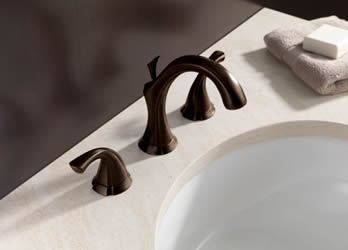 Delta Addison Two Handle Widespread Lavatory Faucet