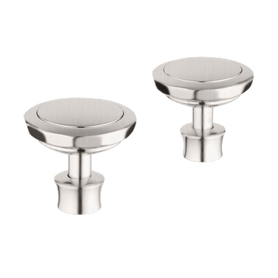 Grohe 18.086.EN0 Kensington Round (Knob) Handles, Pair - Infinity Brushed Nickel