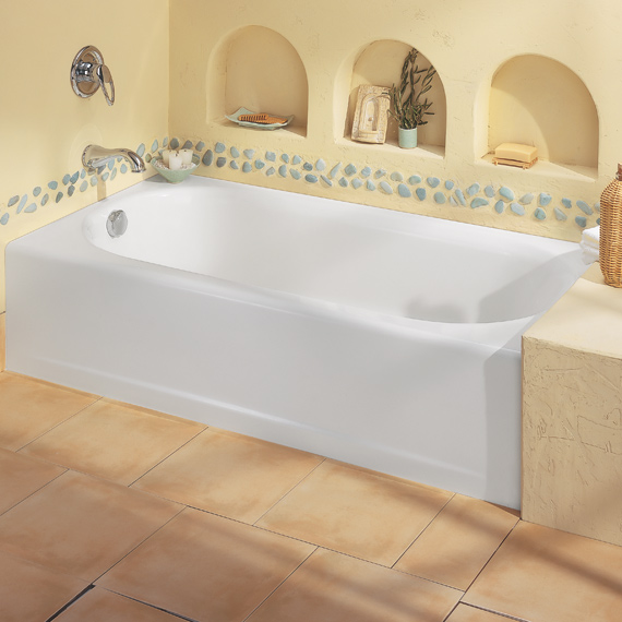 American Standard 2390.202.020 Princeton Americast Recess Bath, LHO - White