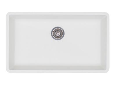 Blanco 440150 Precis Super Single Bowl Undermount Silgranit Kitchen Sink - White