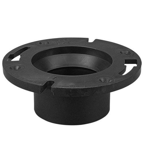 4 inch X 3 inch ABS DWV Plastic Fittings Reducing Closet Flange Hub