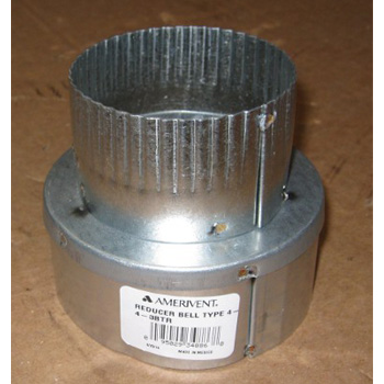 Amerivent 4 inch  X 3 inch  Reducer