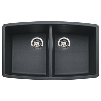 Blanco 440069 Performa Silgranit II Double Bowl Kitchen Sink Undermount  - Anthracite