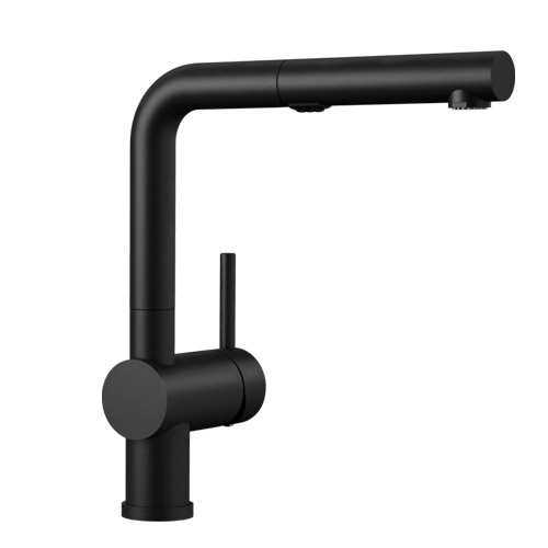 Blanco 526374 Linus Silgranit Kitchen Pull-Down Faucet - Coal Black