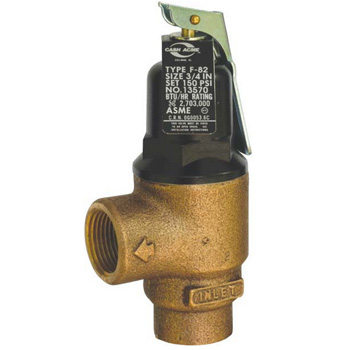 Cash Acme 13570-0150 3/4 inch  F82 Medium Capacity Pressure Relief Valve (150 PSI)