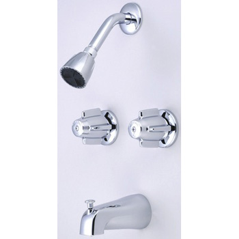 Central Brass 6076 Bath & Shower Two-Valve - Chrome