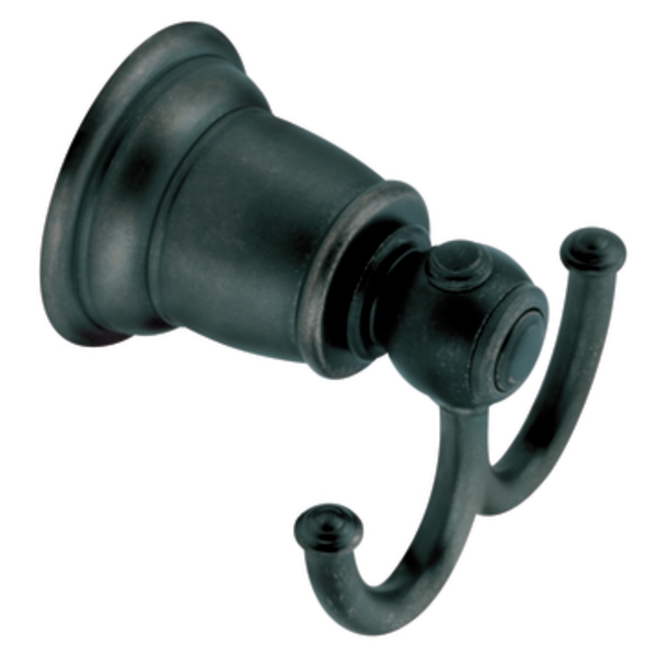 Moen YB5403WR Creative Specialties Kingsley Double Robe Hook - Wrought Iron