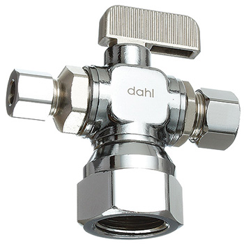 Dahl Mini-Ball Valves 611-53-31-30 Dual Outlet Valves