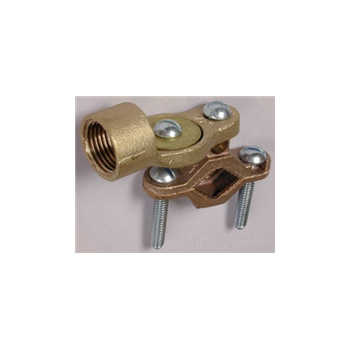 L.H. Dottie 29BRZ Ground Clamp w/Hub Solid Brass