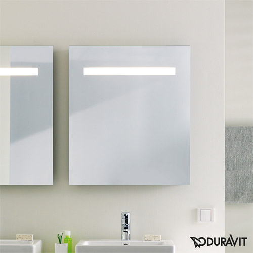 Duravit KT733000000 Ketho 25-5/8 x 29-1/2 Inch Mirror with Lighting