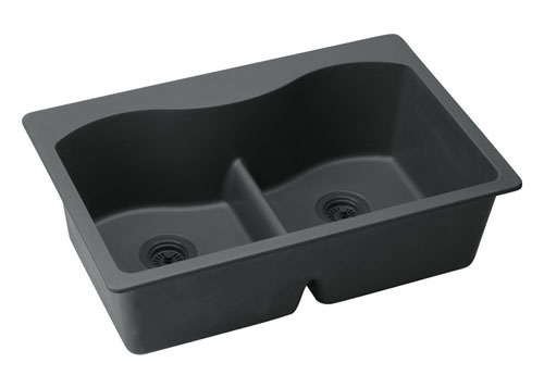 Elkay ELGLB3322BK-0 Harmony E-Granite Sink - Black