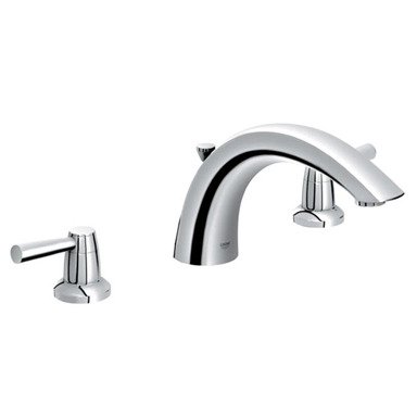 Grohe 25.071.000 Arden 3 Hole Roman Tub Filler - Chrome