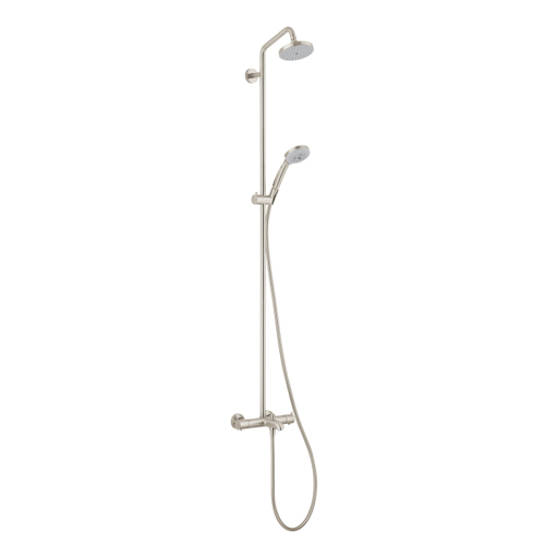 Hansgrohe 27143821 Croma Green Tub/Shower Showerpipe 2.0 GPM - Brushed Nickel