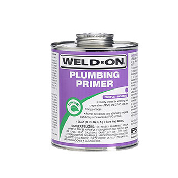 IPS Weld-On 14027 1/2 Pint Can with Applicator Cap - Purple