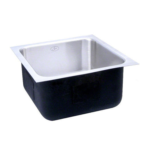 Just Manufacturing US-ADA-1824-A-5 Stylist Single Bowl 18 Gauge Undermount Sink - Stainless Steel