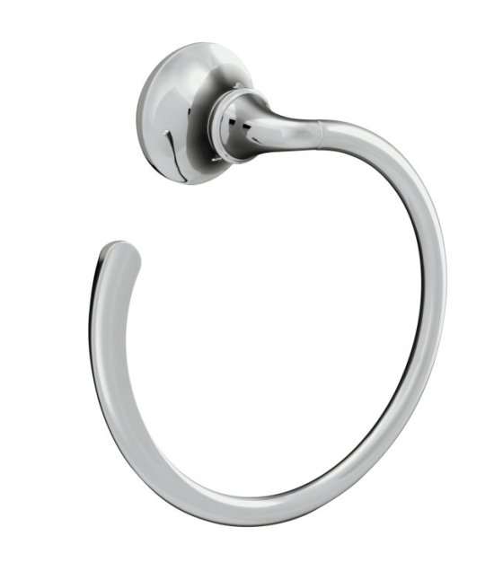 Kohler K-11377-CP Forte Sculpted Towel Ring - Chrome