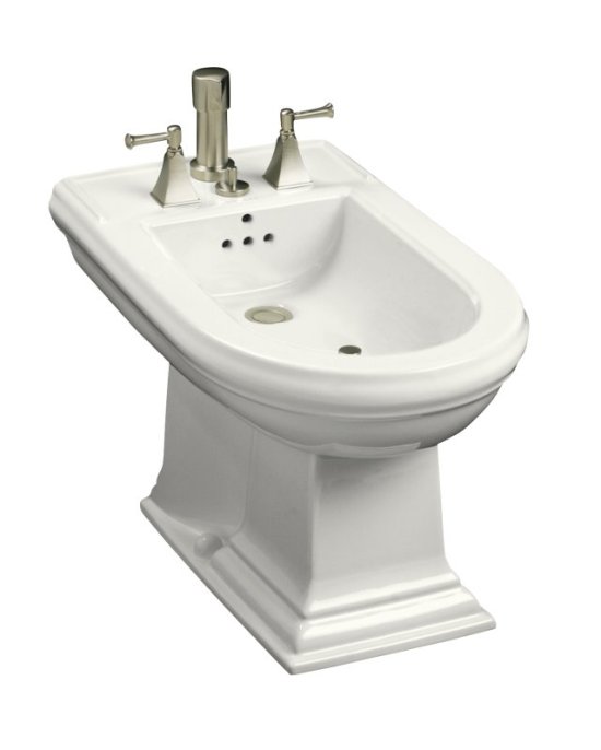 Kohler K-4886-0 Memoirs Vertical Spray Bidet - White