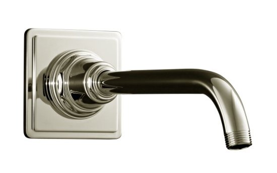 Kohler K-13136-SN Pinstripe Showerarm and Flange - Polished Nickel