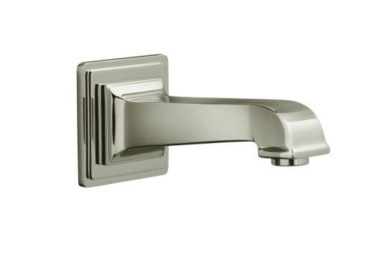 Kohler K-13139-A-SN Pinstripe Pure Design Wall Mount Bath Spout - Polished Nickel