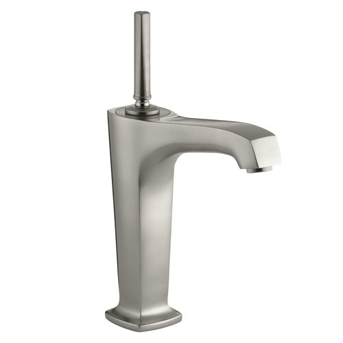 Kohler K-16231-4-BN One Handle Single Control Vessel Lavatory Faucet - Brushed Nickel