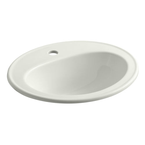 Kohler K-2196-1-NY Pennington Self-Rimming Lavatory with Single-Hole Faucet Drilling - Dune