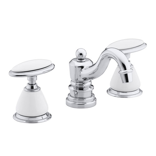 Kohler K-280-9B-CP Antique Widespread Lavatory Faucet - Polished Chrome