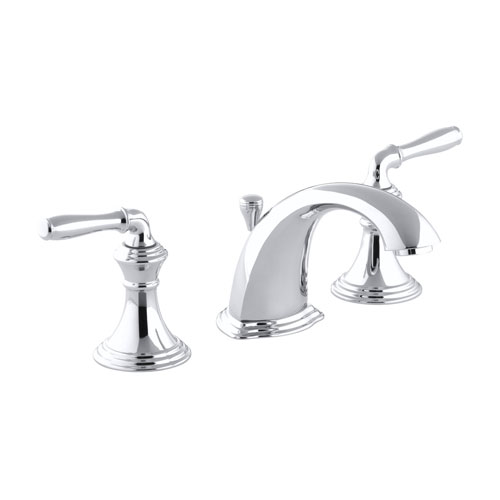 Kohler K-394-4-CP Devonshire Two Handle Lavatory Widespread Faucet - Chrome