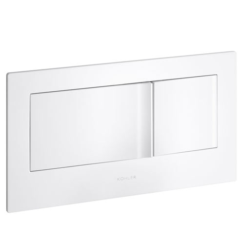 Kohler K-6298-0 Veil Flush Actuator Plate - White