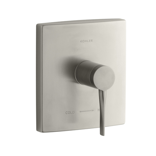 Kohler K-T14781-4-BN Stance Thermostatic Valve Trim - Brushed Nickel