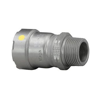 Viega MegaPressG 25101 1/2 in P X MPT Carbon Steel Adapter