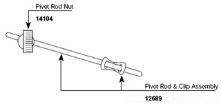 Moen 12689 Pivot Rod and Clip Assembly