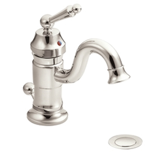 Moen ShowHouse S411NL Waterhill Single Hole Centerset Lavatory Faucet Nickel