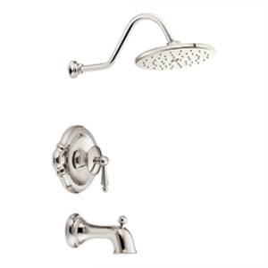 Moen ShowHouse TS314NL Waterhill Posi-Temp Single Handle Tub/Shower Trim Polished Nickel