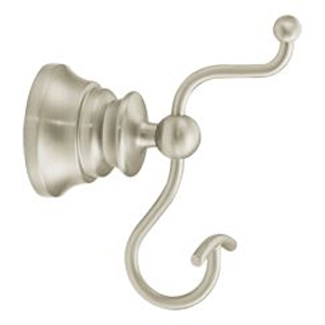 Moen ShowHouse YB9803BN Waterhill Pivoting Double Robe Hook Brushed Nickel