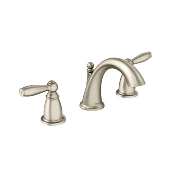 Moen T6620BN Brantford Two-Handle Widespread Lavatory Faucet - Brushed Nickel