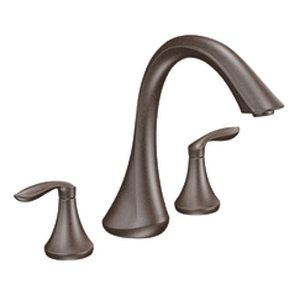 Moen T943ORB Eva Two-Handle Roman Tub Faucet Trim Oil Rubbed Bronze