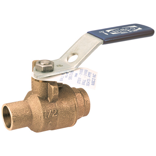 Mueller Industries S-585-70-66 Two-Piece Bronze Ball Valve