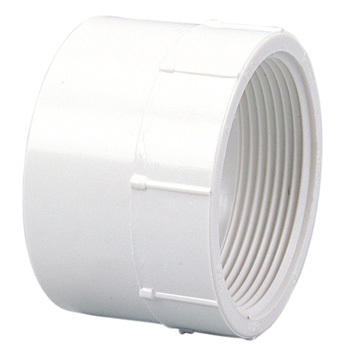 Mueller Industries 4803 2 in X 1-1/2 in SPG x FIP Female PVC DWV Pipe Fitting Adapter