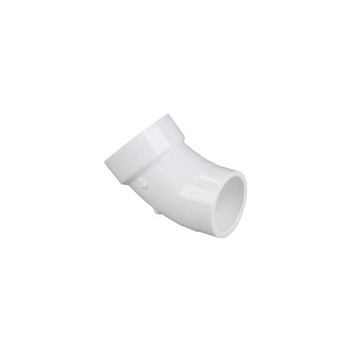 Mueller Industries 4806 1-1/2 in PVC SWV 45 degree Street Elbow Spg X H