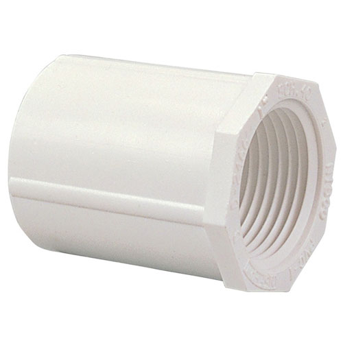 3/4 inch Slip x 1/2 inch FIPT Female Adapter PVC Schedule 40 Pressure Fittings