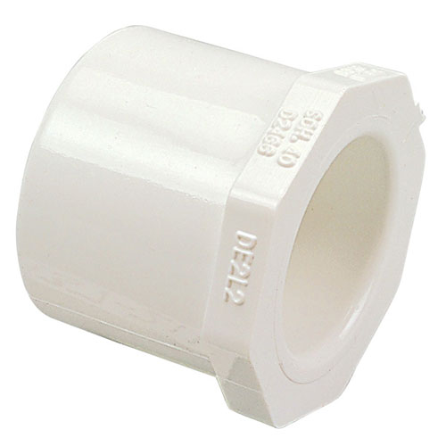 2 inch Spigot X 1 inch Slip Bushing PVC Schedule 40 Pressure Fittings