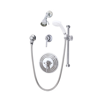 Symmons C-96-500-B30-V-X Temptrol Commercial Shower System - Chrome