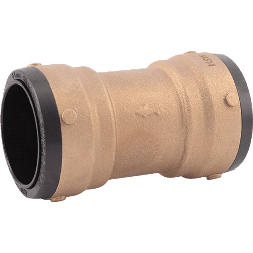 SharkBite UXL0154 2 in. x 2 in. Brass Push Coupling (Lead Free)