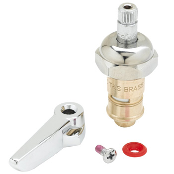 T&S Brass 012446-25 Ceramic with Check Valve and Lever Handle, Hot, Right Hand