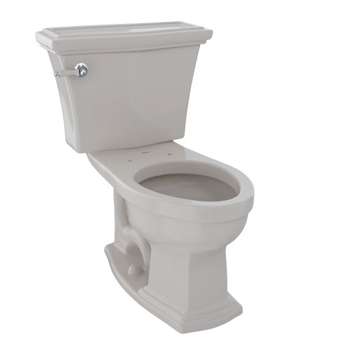 Toto CST784EF#12 Eco Clayton Two-Piece Elongated 1.28 GPF Universal Height Toilet - Sedona Beige