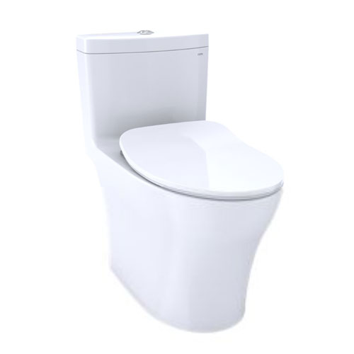 Toto MS646234CEMFG#01 Aquia IV One-Piece Elongated 0.8 GPF Toilet and Washlet - Cotton White