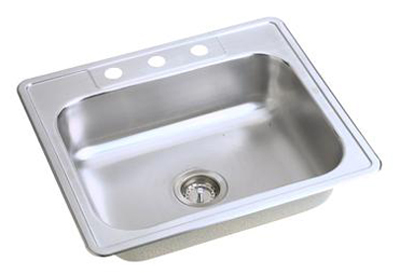 Elkay D125214 Dayton Single Bowl Kitchen Sink Top Mount - Stainless Steel