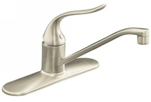 Kohler K-15171-F-BN Single Handle Kitchen Faucet - Brushed Nickel