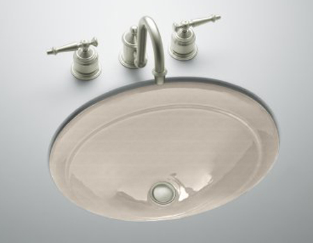 Kohler K-2824-FD Serif Undercounter Lavatory - Cane Sugar (Faucet Not Included)