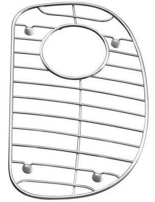 Kohler K-6071-ST  Iron/Tones Smart Divide Bottom Basin Rack - Stainless Steel